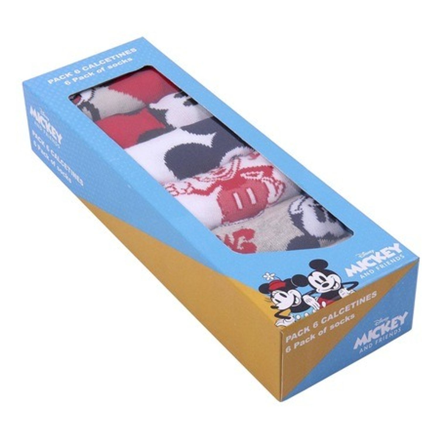 Set 5 sosete baieti Mickey Mouse,Multicolor, Marime 19/22 fotografia produsului View 9 L