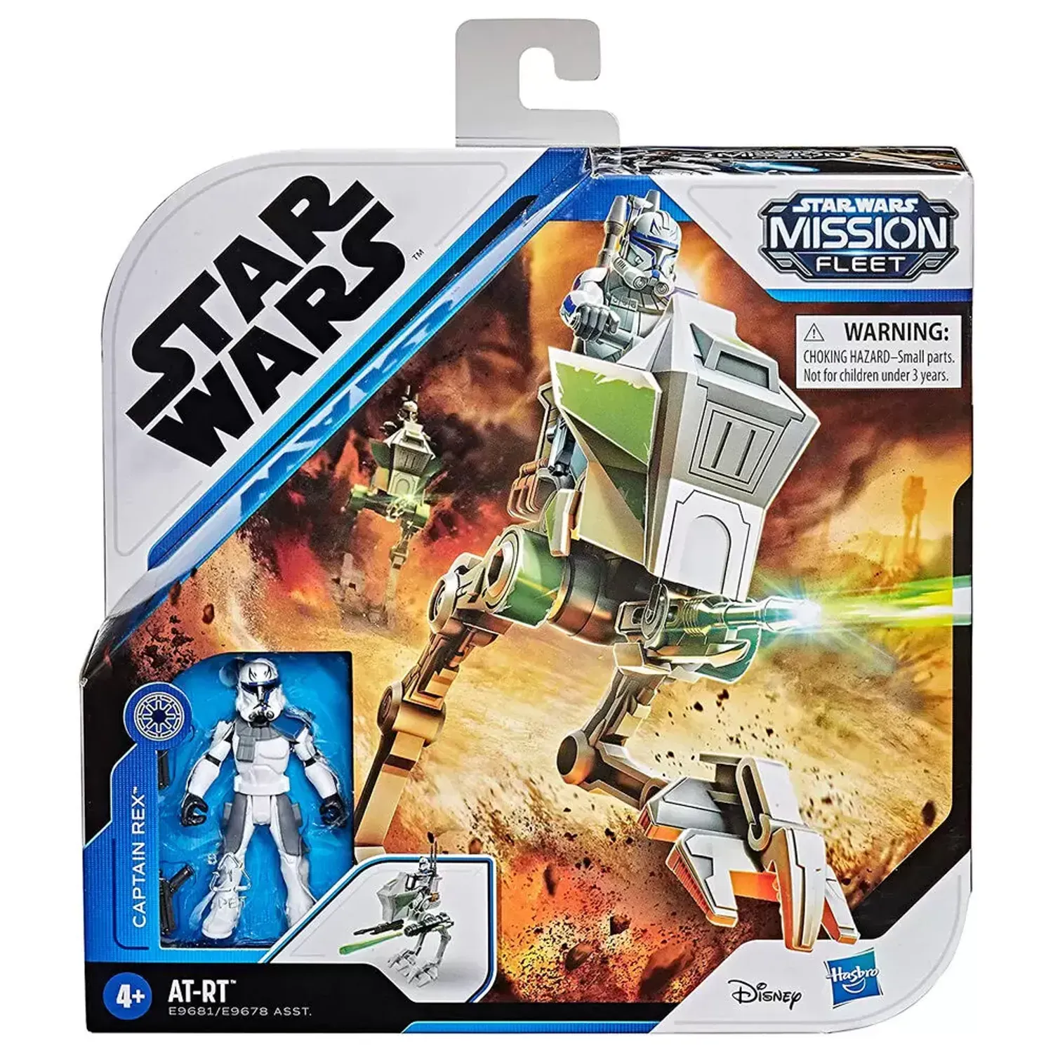 Set Figurine Star Wars, Mission Fleet Captain Rex AT-RT fotografia produsului