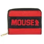 Portofel Mickey Mouse Neagru, Piele Artificiala, Inchidere Cu Fermoar fotografia produsului View 2 S