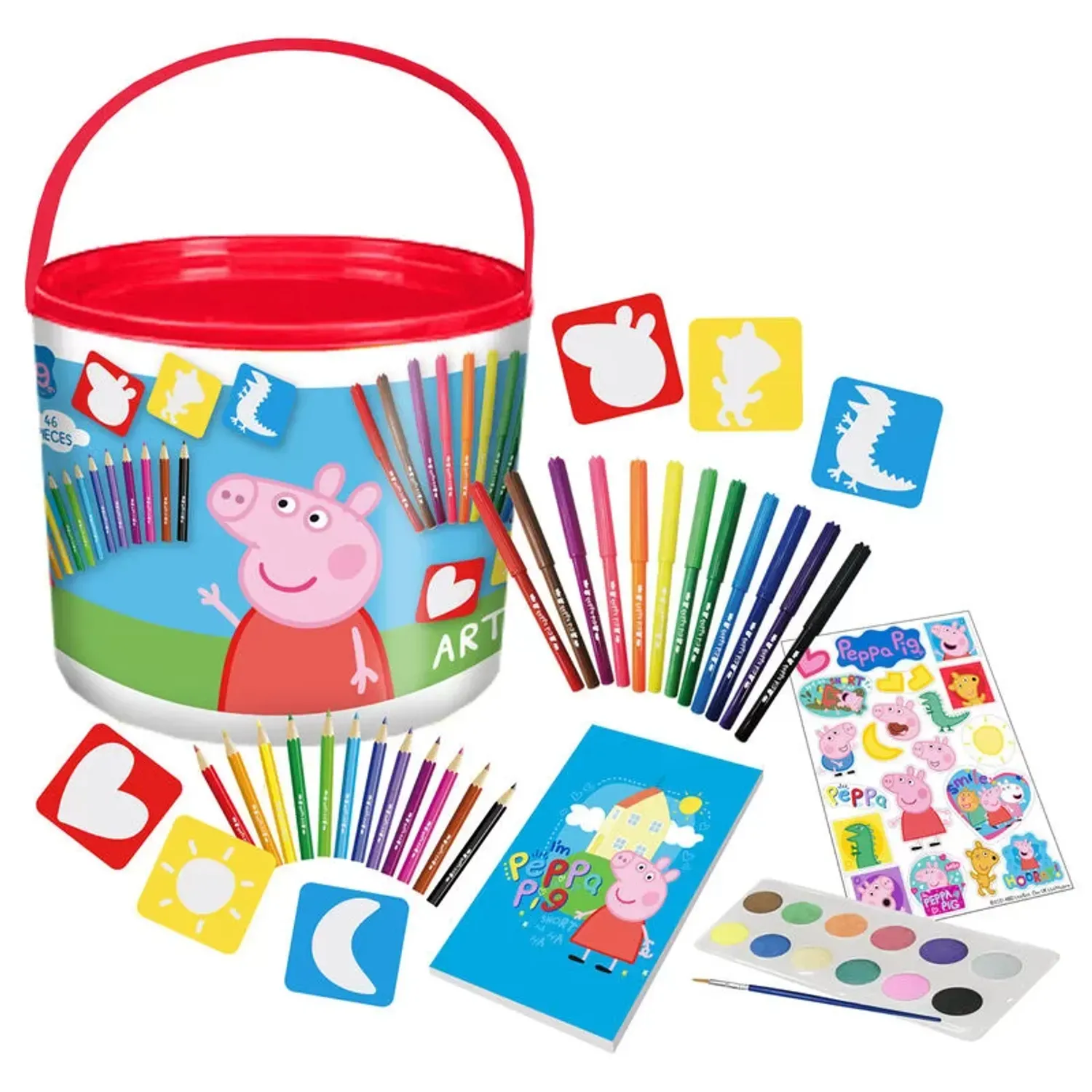 Set Creativ Peppa Pig, Multicolor, 46 Piese fotografia produsului