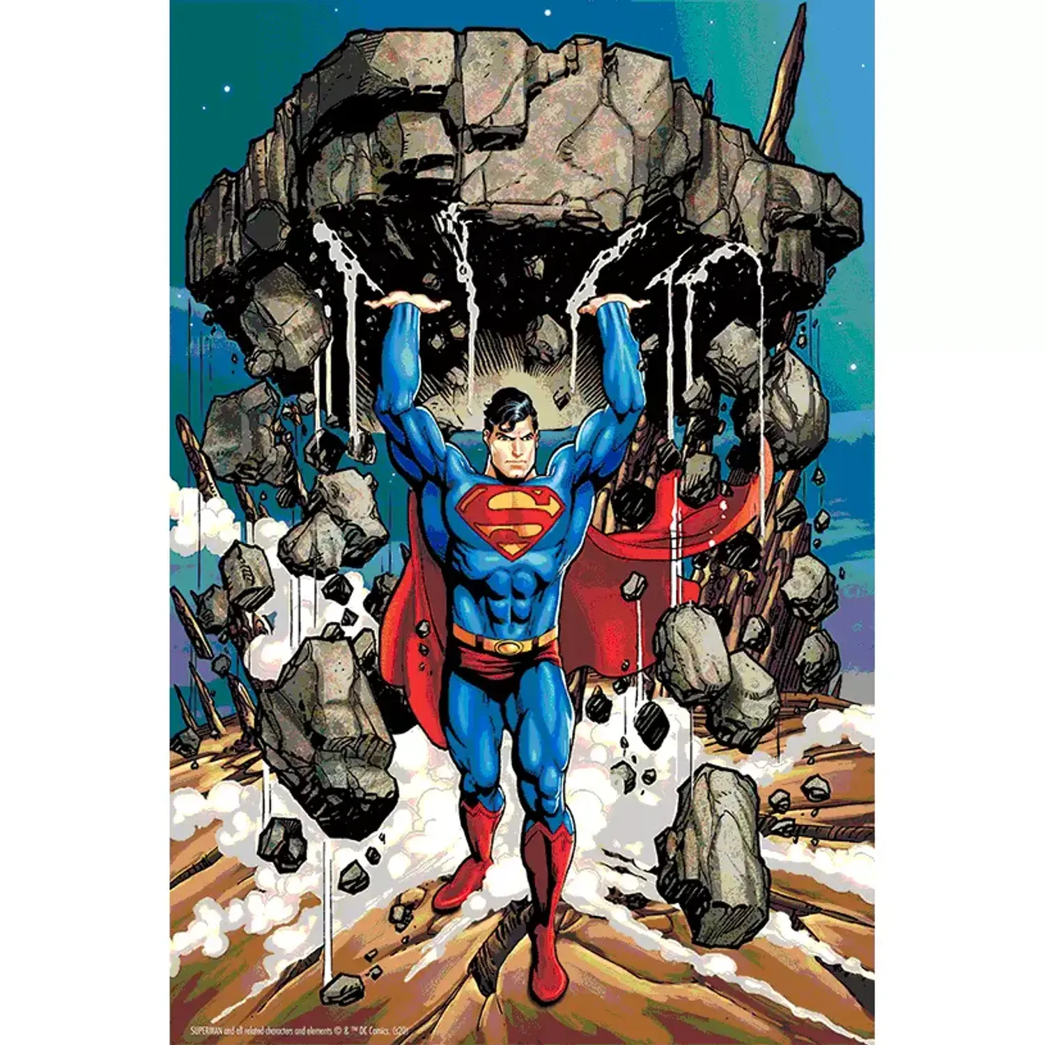 Puzzle, Prime 3D, DC Comics Superman, Multicolor, 300 Piese fotografia produsului View 2 L