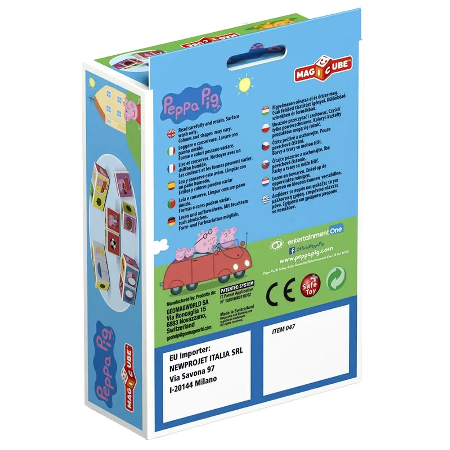 Joc De Constructie Magnetic, Geomag, Peppa Pig - Dicover and Match Magicube, 2 Piese fotografia produsului View 2 L