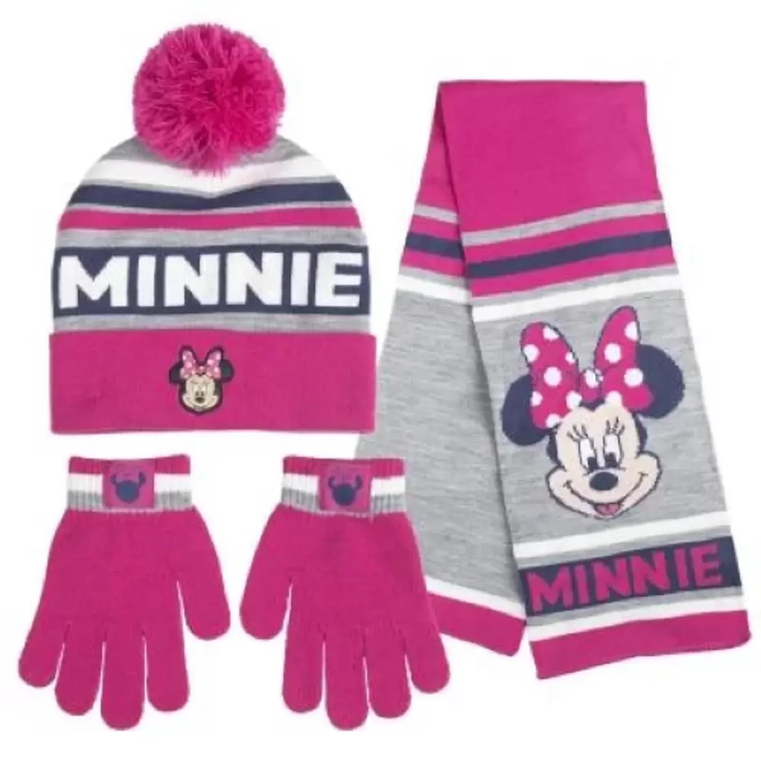 Set Caciula, Manusi Si Fular, Minnie Mouse fotografia produsului