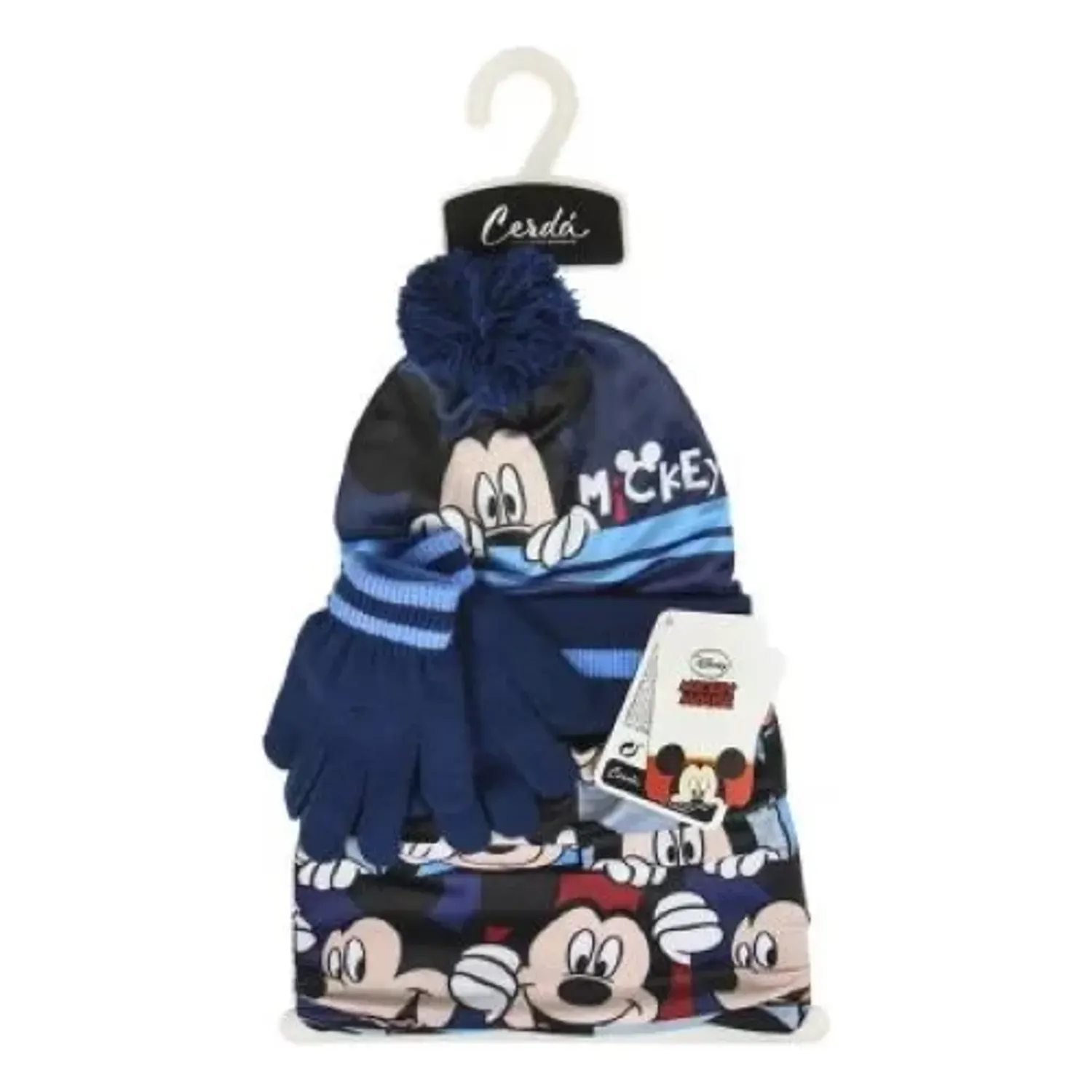 Set Caciula, Manusi Si Fular, Mickey Mouse fotografia produsului View 2 L