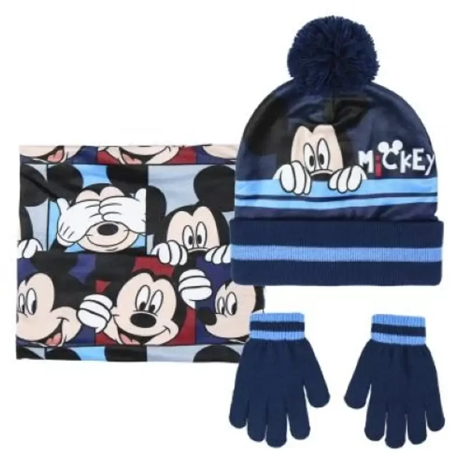 Set Caciula, Manusi Si Fular, Mickey Mouse fotografia produsului