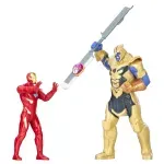 Set 2 Figurine Marvel Avengers, Multicolor, Iron Man vs Thanos, cu efecte sonore si luminoase fotografia produsului View 2 S