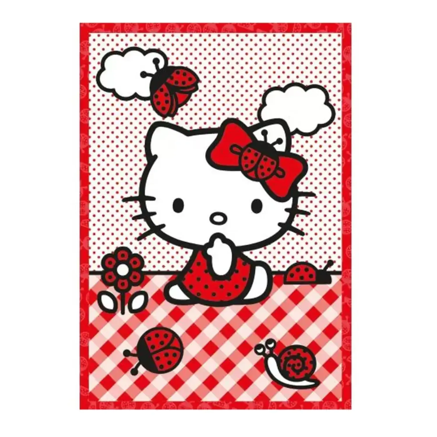 Set 2 Puzzle Clementoni de 104 piese si model 3D - Hello Kitty fotografia produsului View 3 L