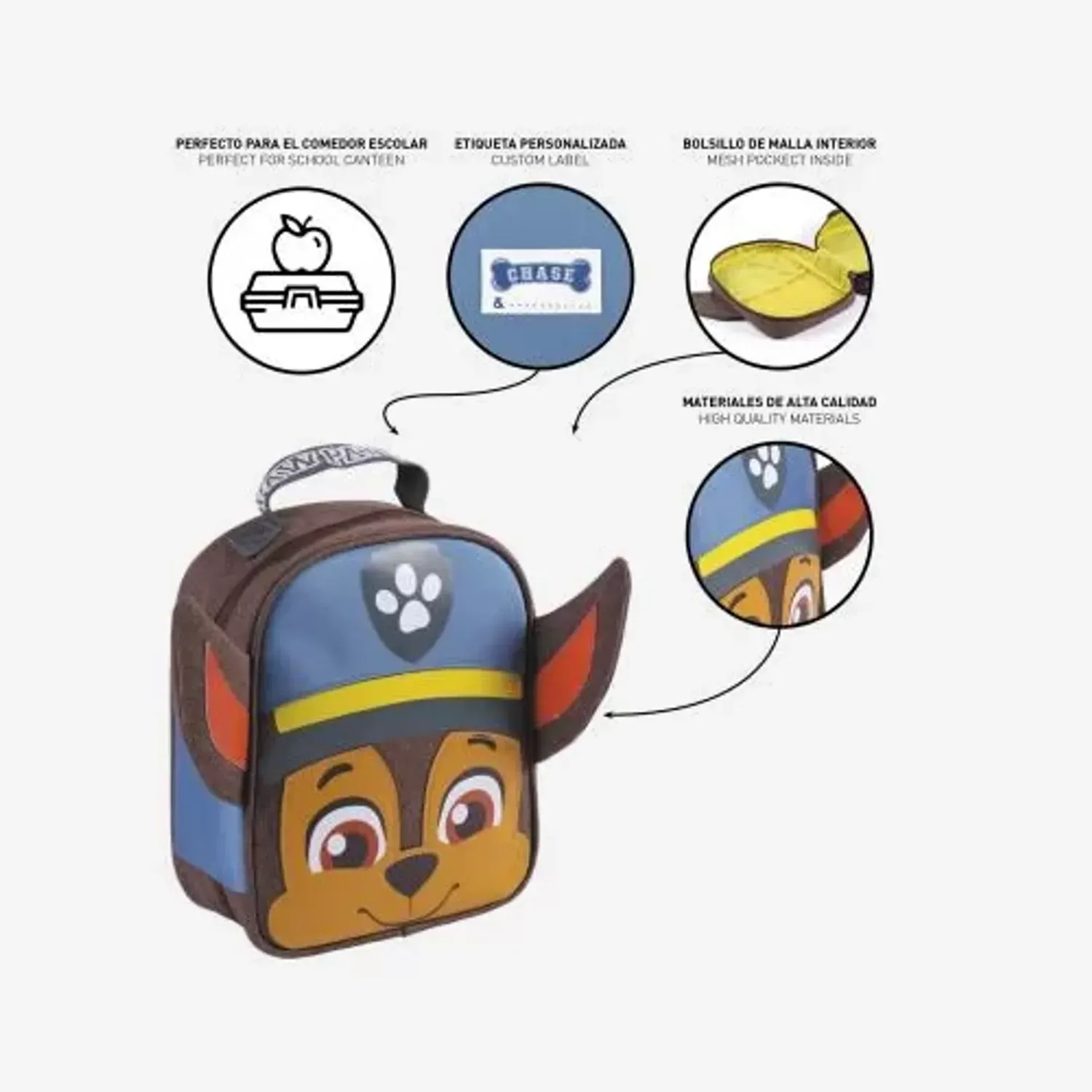 Geanta Pentru Gustare Paw Patrol 23cm fotografia produsului View 5 L