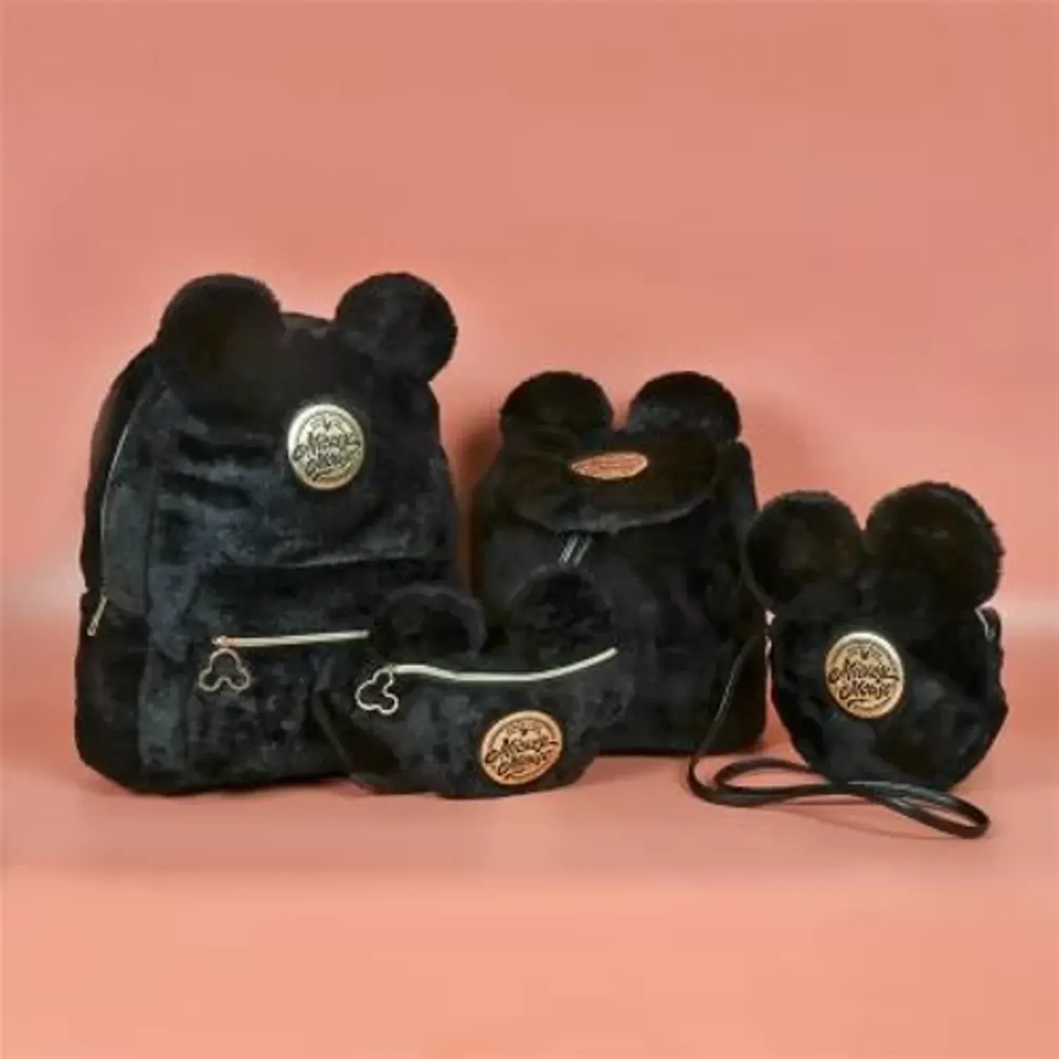 Rucsac Mickey Mouse Hair Fashion, Negru fotografia produsului View 6 L