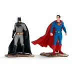 Set 2 figurine DC Comics - Batman vs Superman, multicolor, inaltime 10 cm fotografia produsului