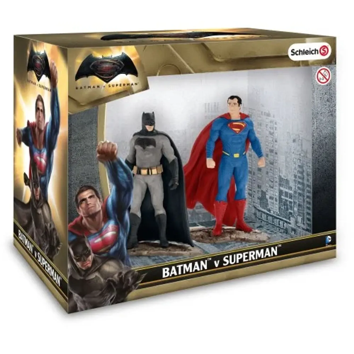 Set 2 figurine DC Comics - Batman vs Superman, multicolor, inaltime 10 cm fotografia produsului View 2 L