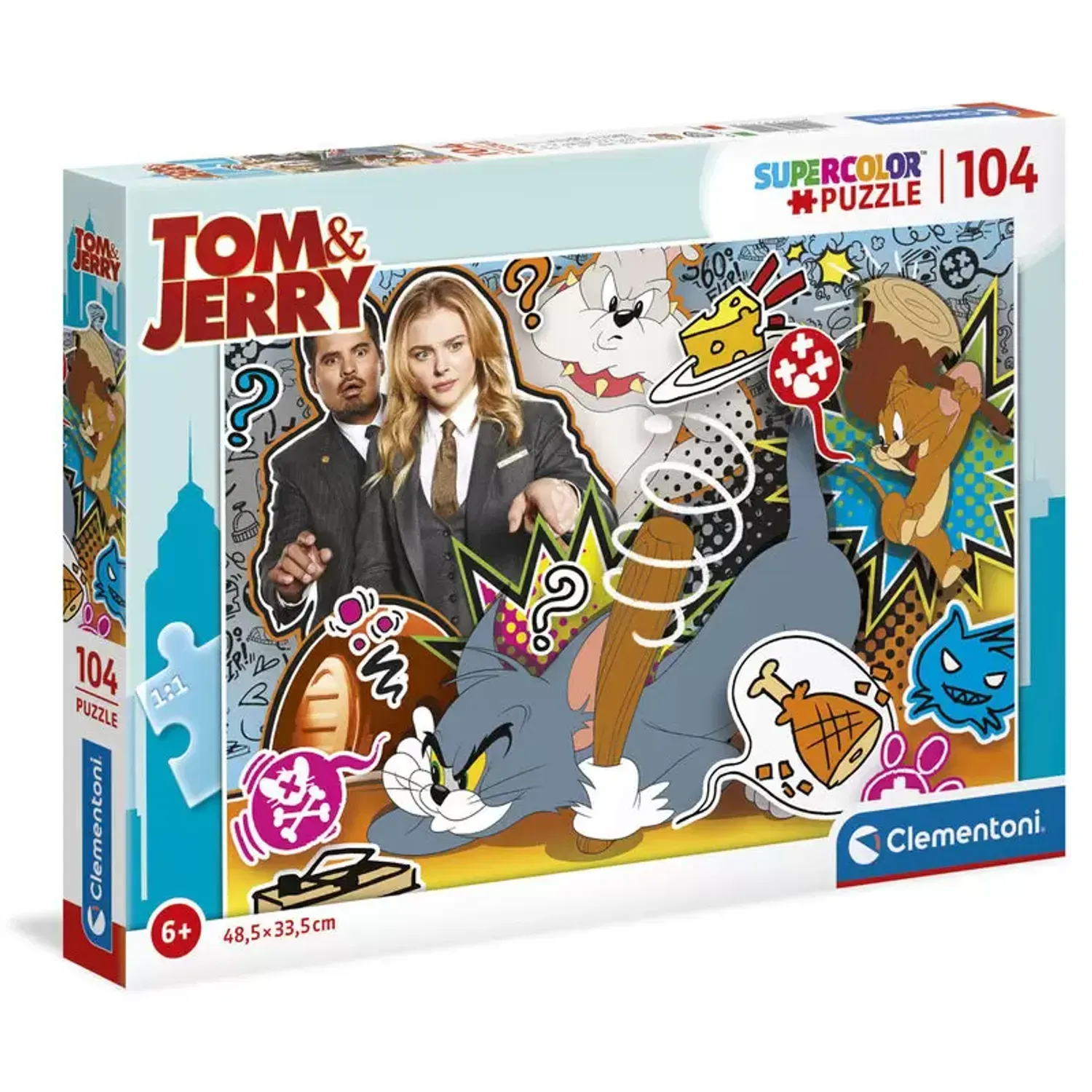 Puzzle Clementoni, Tom and Jerry, Multicolor, 104 piese fotografia produsului