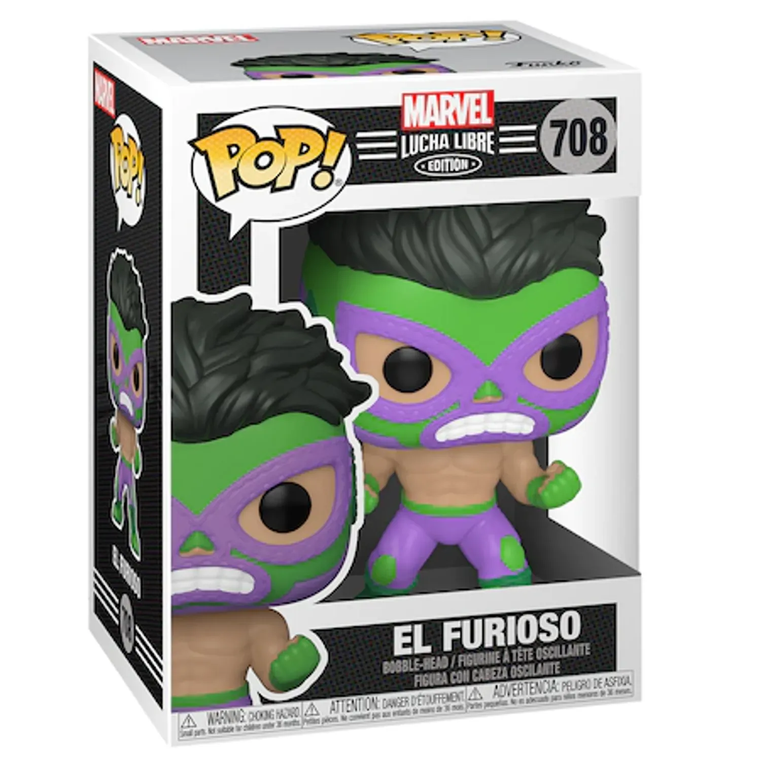 Figurina Funko POP! Marvel - Luchadores, Hulk 708 fotografia produsului View 2 L