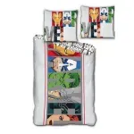 Set duvet Marvel Avengers Microfibra, Cadou Rucsacel Microfibra, 90cm fotografia produsului
