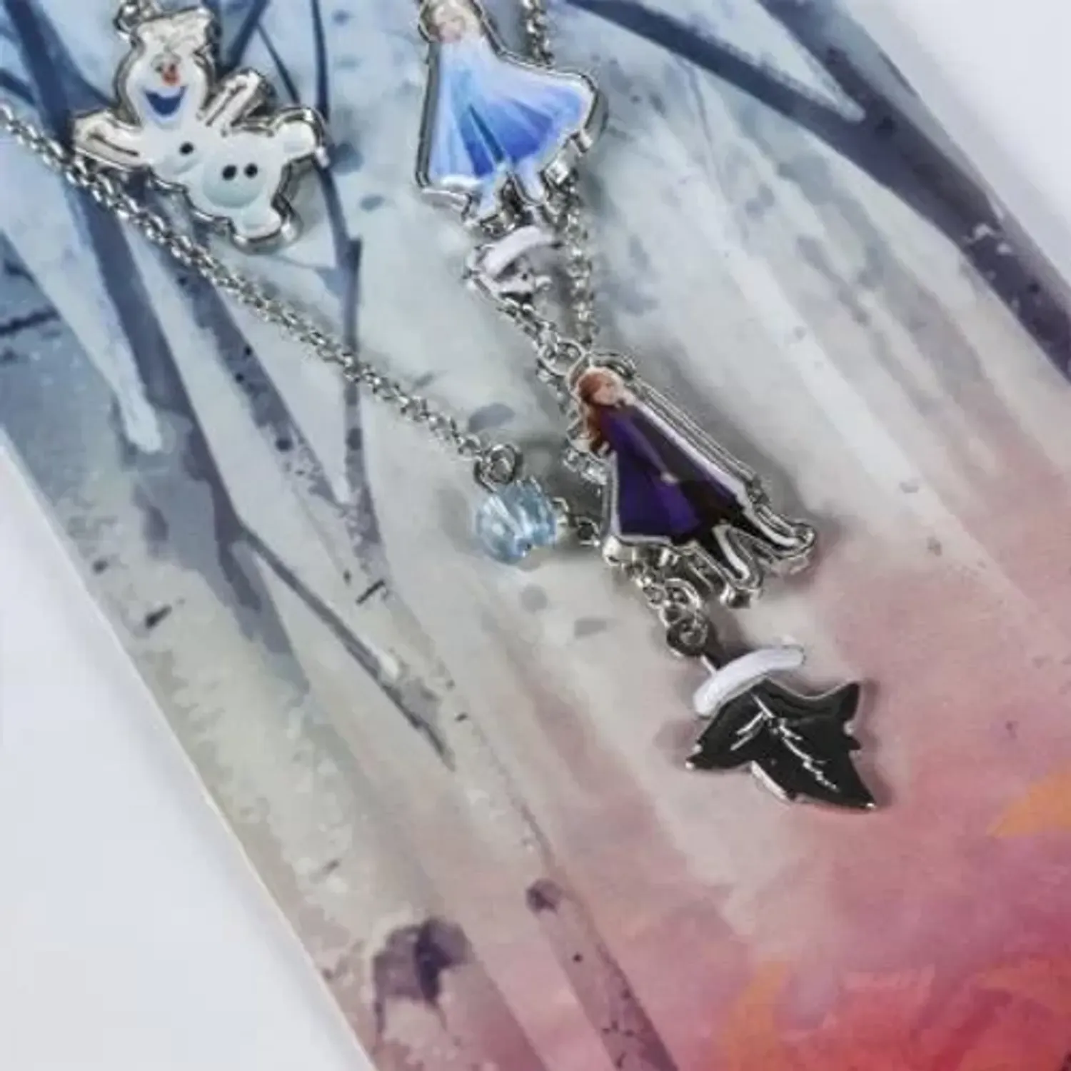 Lantisor Pentru Fetite Frozen, Elsa, Anna, Olaf fotografia produsului View 3 L