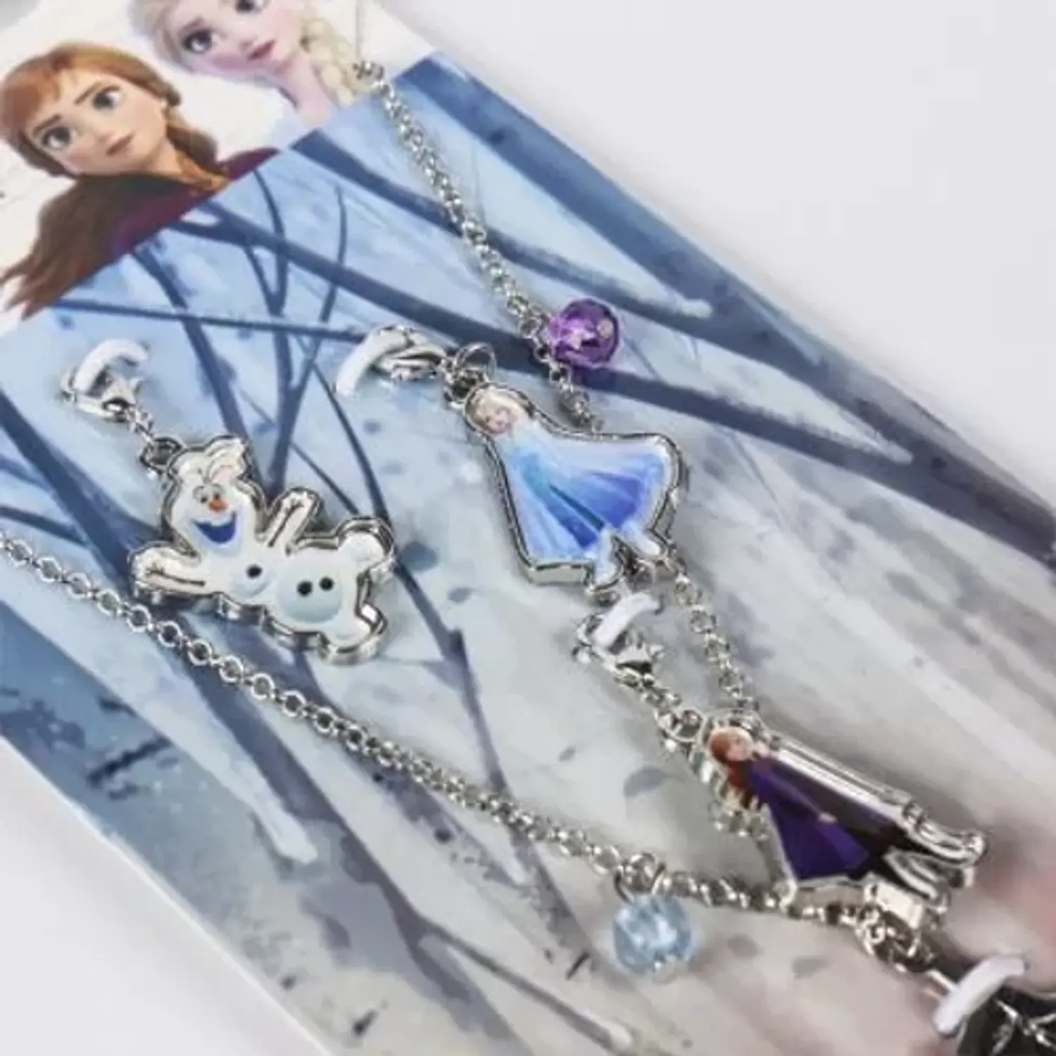 Lantisor Pentru Fetite Frozen, Elsa, Anna, Olaf fotografia produsului View 4 L
