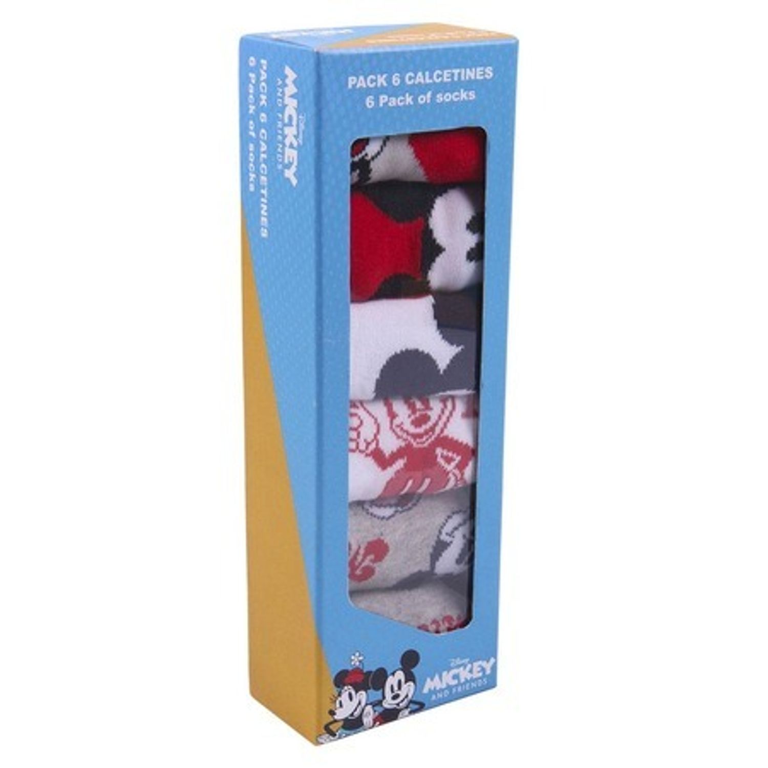 Set 5 sosete baieti Mickey Mouse,Multicolor, Marime 25/30 fotografia produsului View 8 L