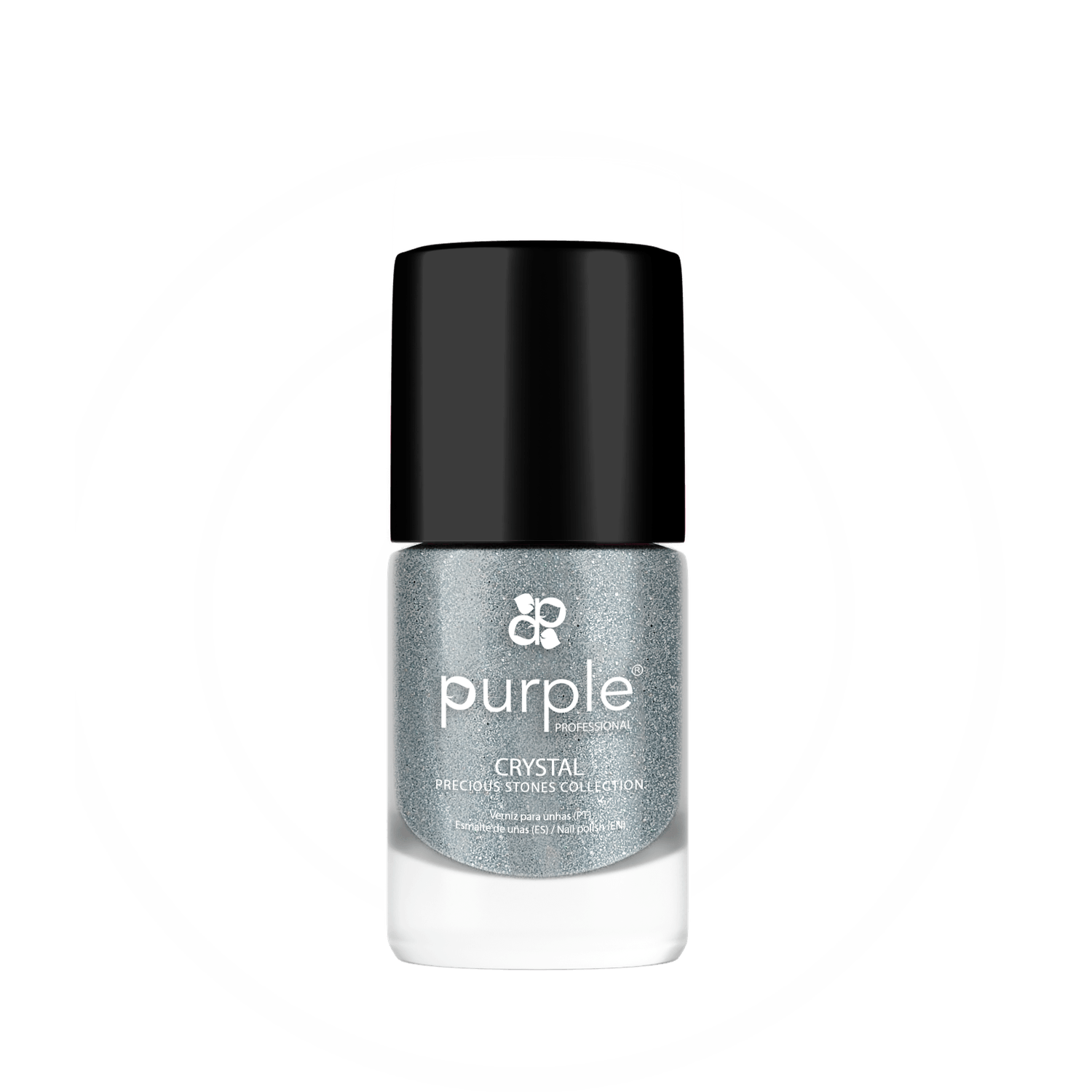 Lac de unghii Purple Crystal Glitter 10 ml fotografia produsului