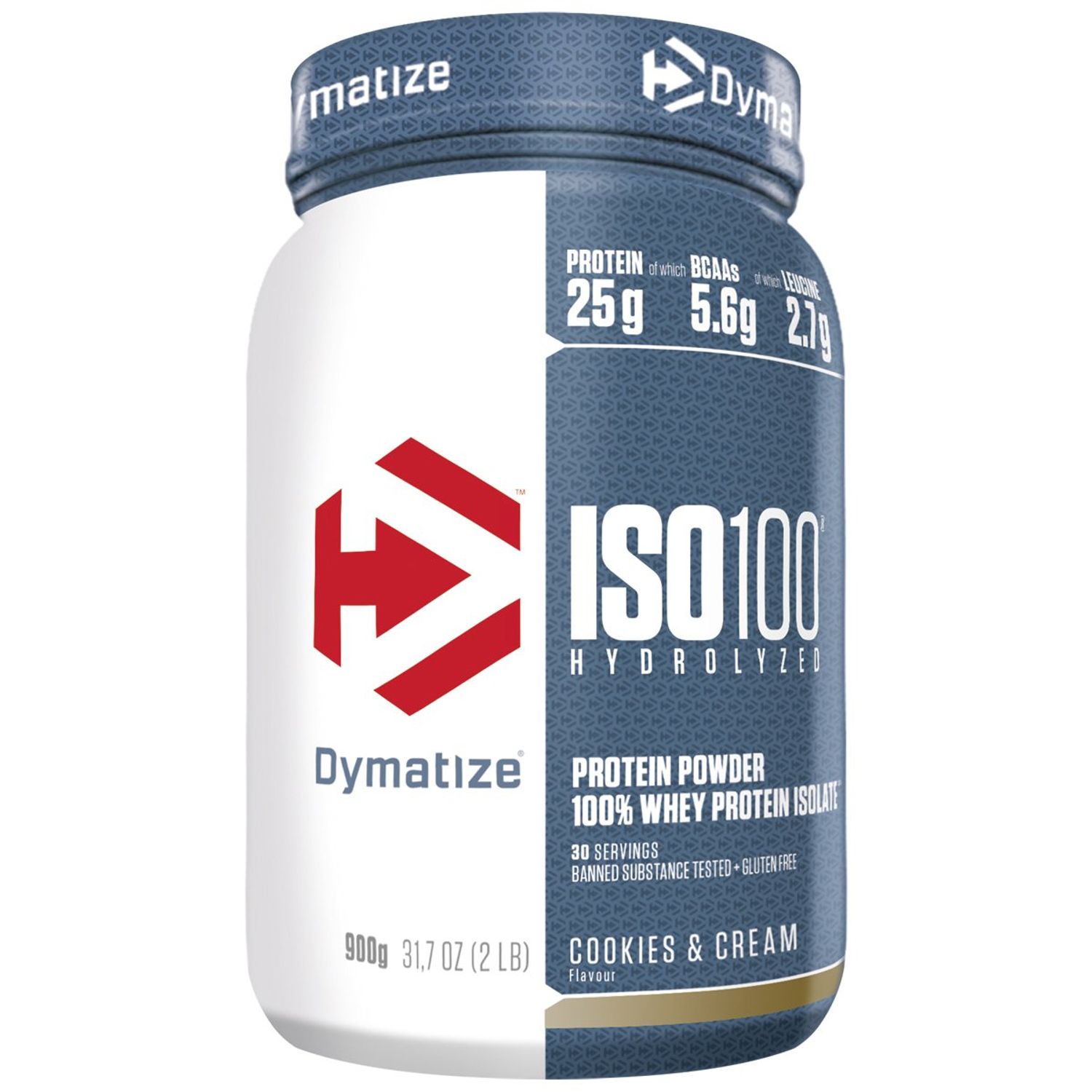 Izolat proteic din zer Dymatize ISO 100  Cookies & Cream, 932 g fotografia produsului