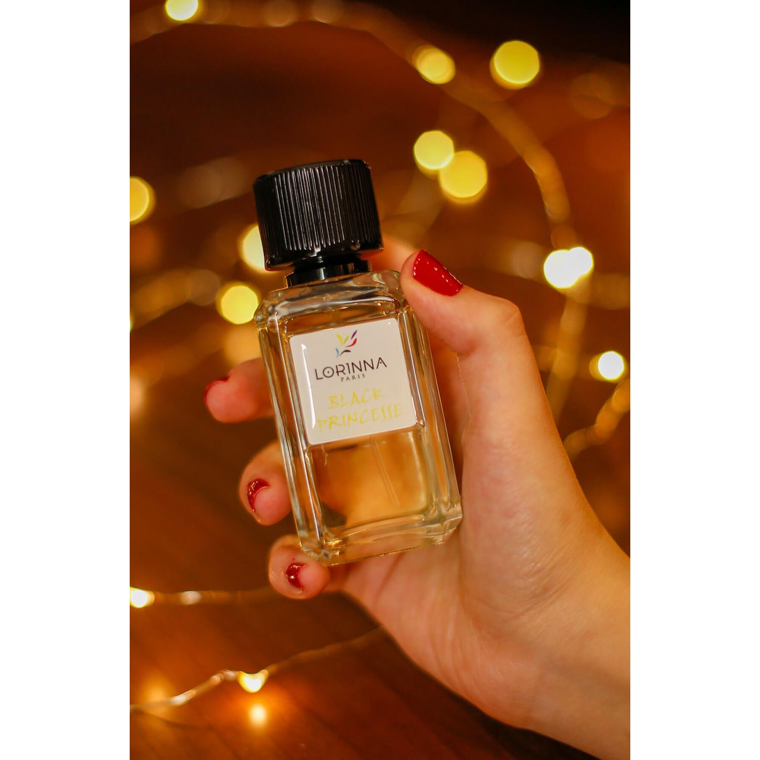 Apa de Parfum Lorinna Black Princesse, 50 ml, de dama fotografia produsului View 3 L