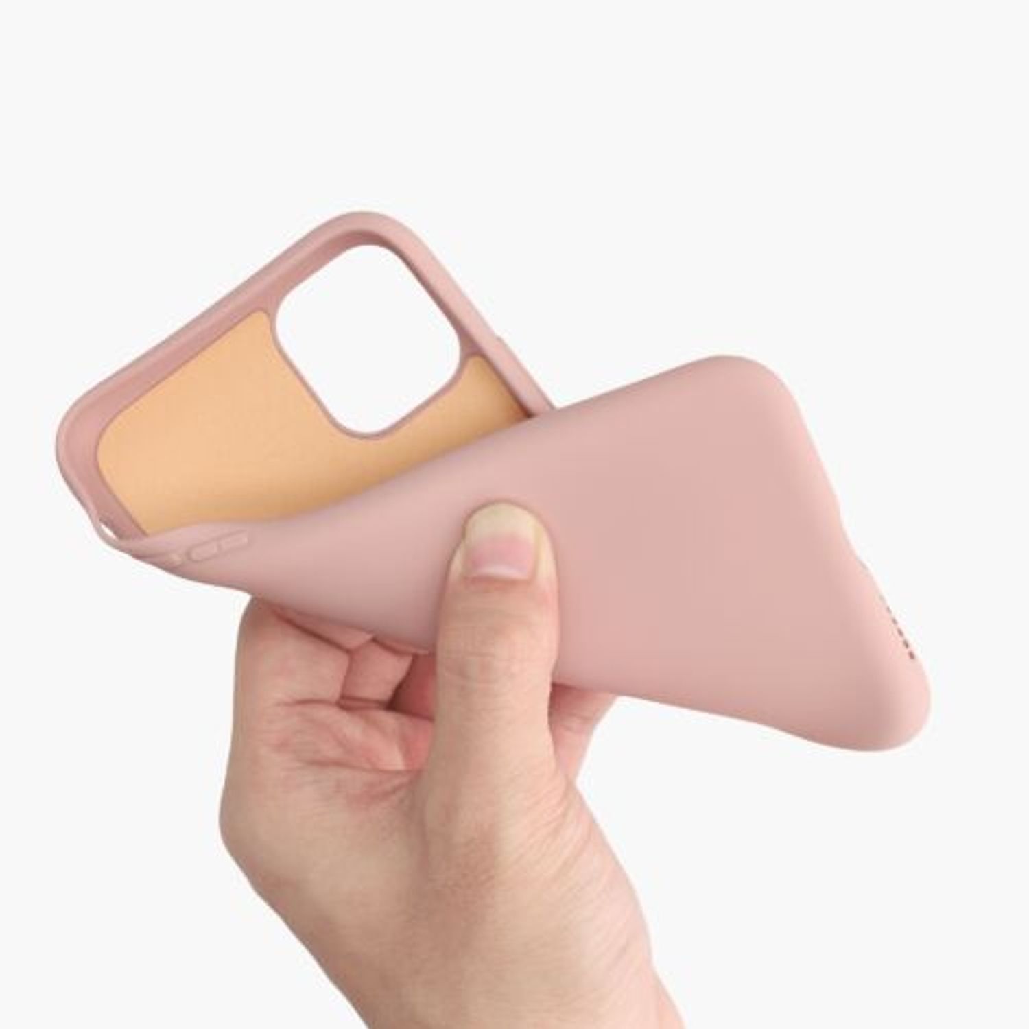 Husa Kwmobile pentru Apple iPhone 11, Silicon, Rose Gold, 50791.237 fotografia produsului View 7 L