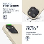 Husa Kwmobile pentru Apple iPhone 13, Silicon, Crem, 55878.204 fotografia produsului View 3 S