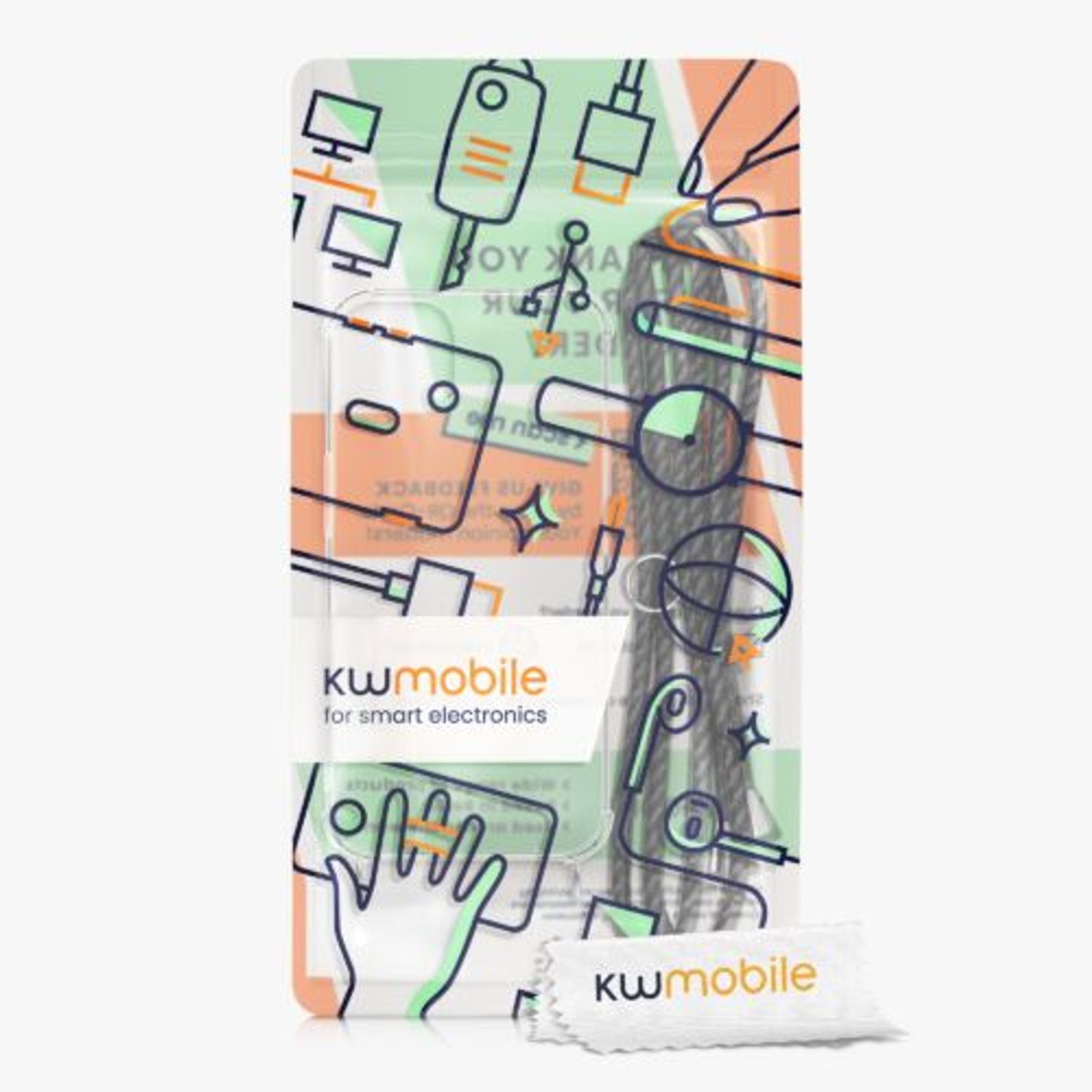 Husa Kwmobile pentru Apple iPhone 13, Silicon, Transparent, 55949.73 fotografia produsului View 7 L