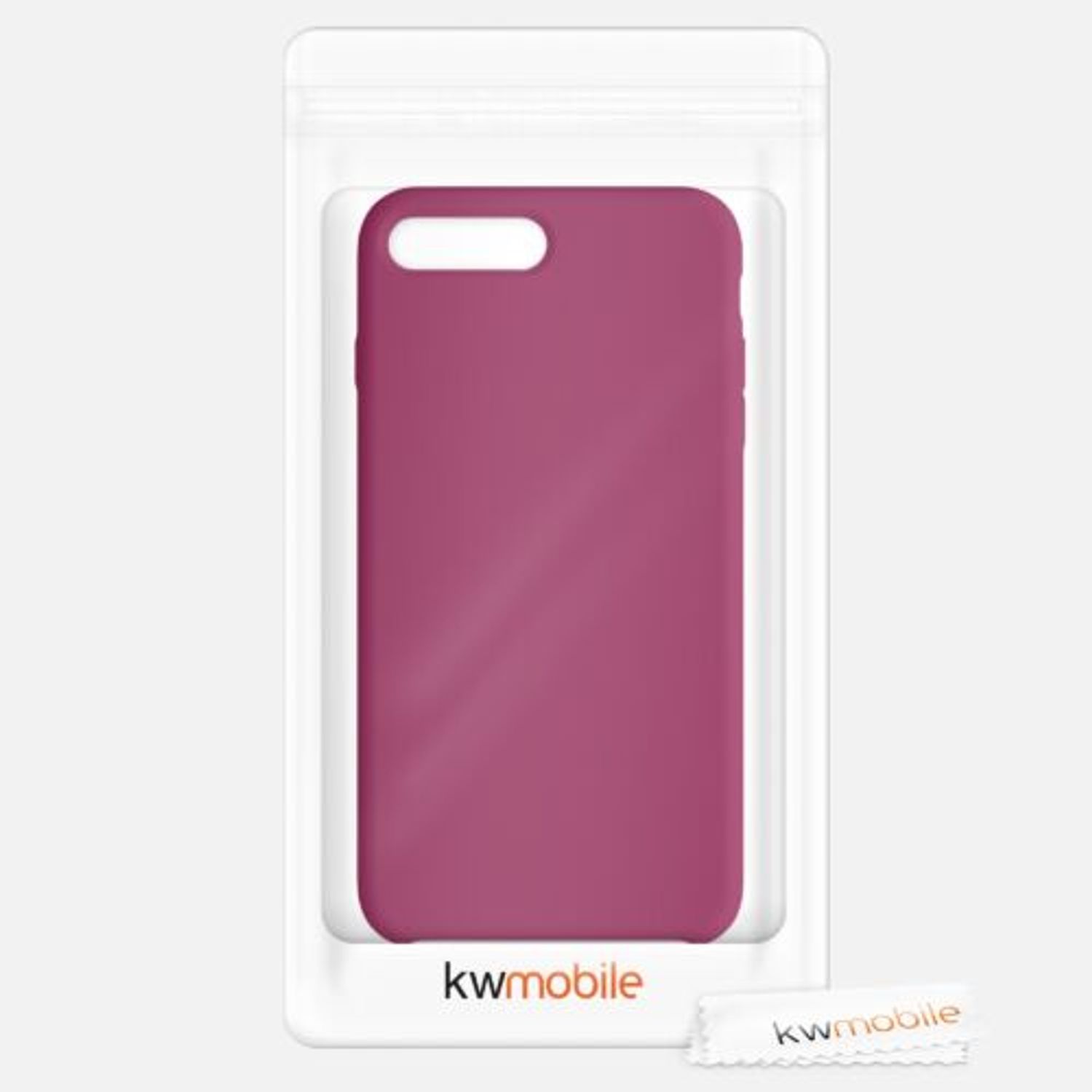 Husa pentru Apple iPhone 8 Plus/iPhone 7 Plus, Silicon, Violet, 40842.213 fotografia produsului View 2 L