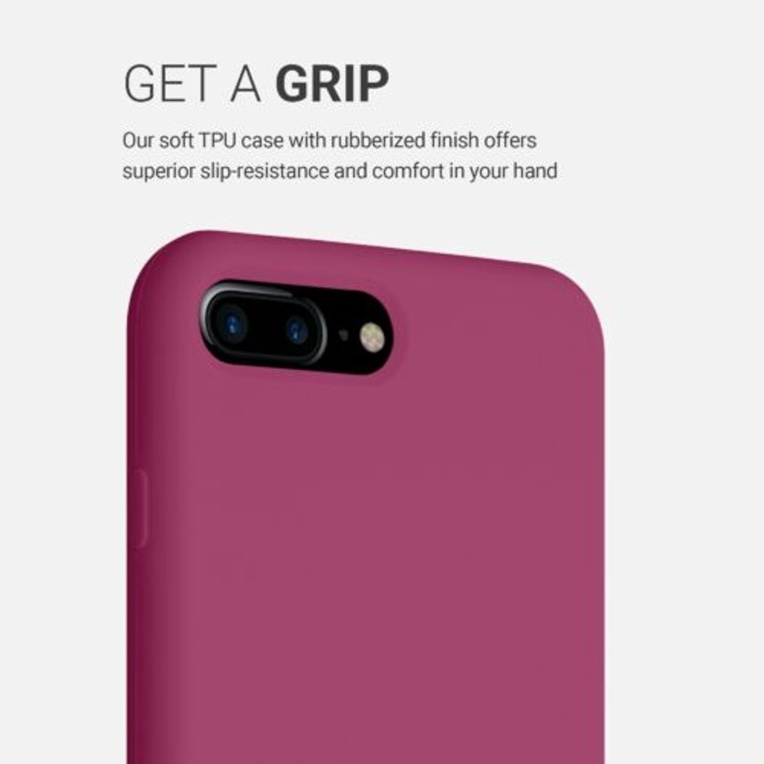 Husa pentru Apple iPhone 8 Plus/iPhone 7 Plus, Silicon, Violet, 40842.213 fotografia produsului View 5 L