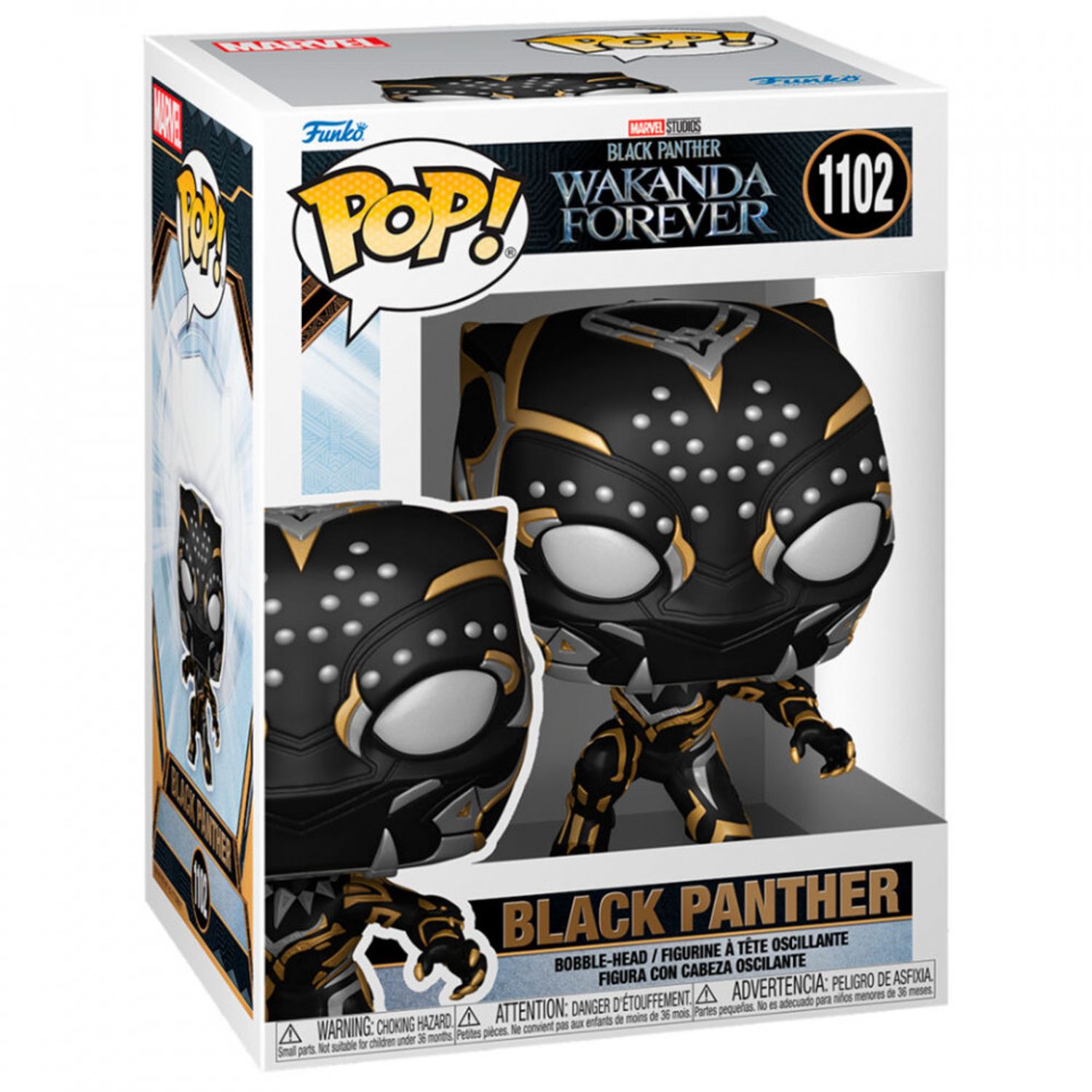 Figurina Funko POP! Black Panther: Wakanda Forever, Black Panther, 9 cm fotografia produsului View 3 L
