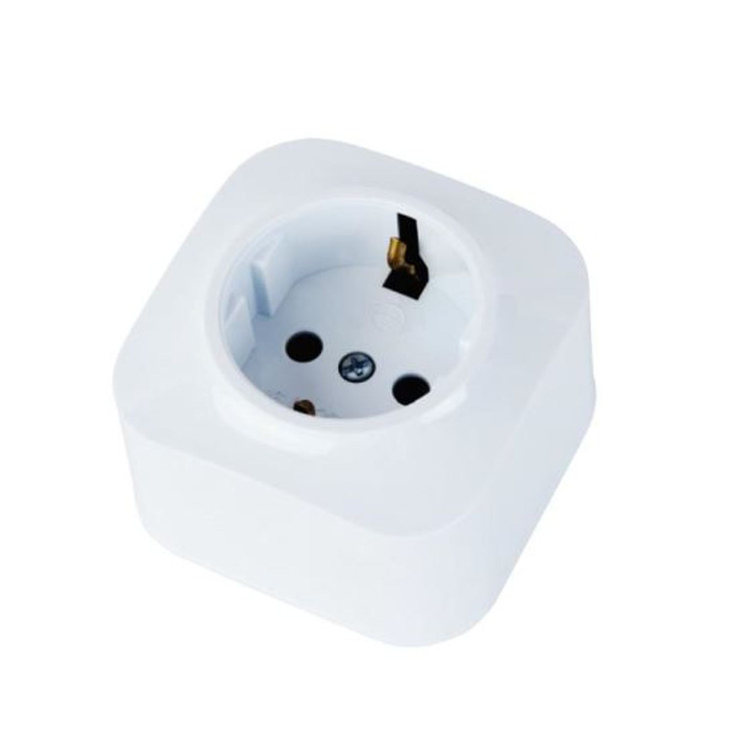 Priza simpla, Eva Socket, 16A, montaj aparent, alb, 1 locas, schuko fotografia produsului