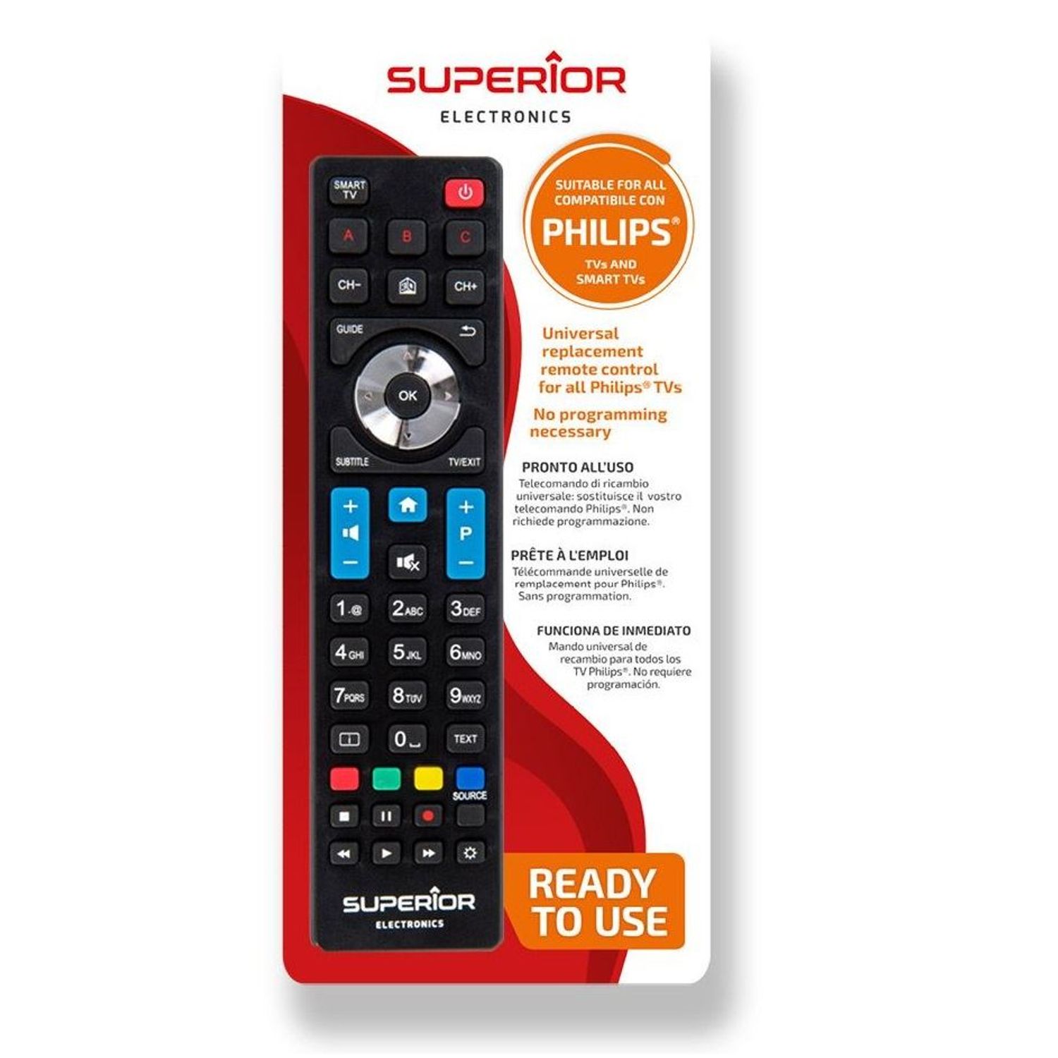 Telecomanda pentru Philips Ready-to-Use, TV/Smart TV fotografia produsului View 2 L