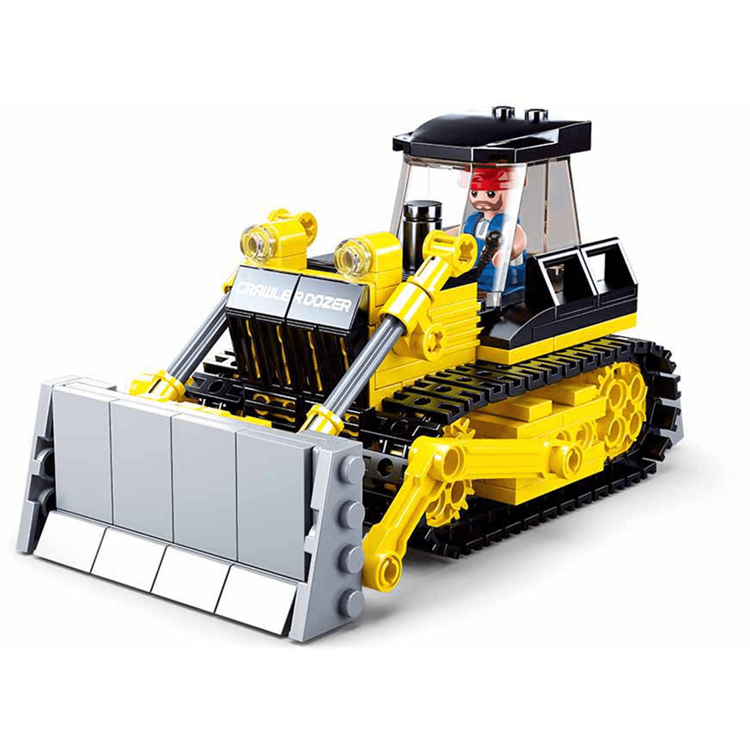 Set de constructie, Sluban, Buldozer 231 piese fotografia produsului