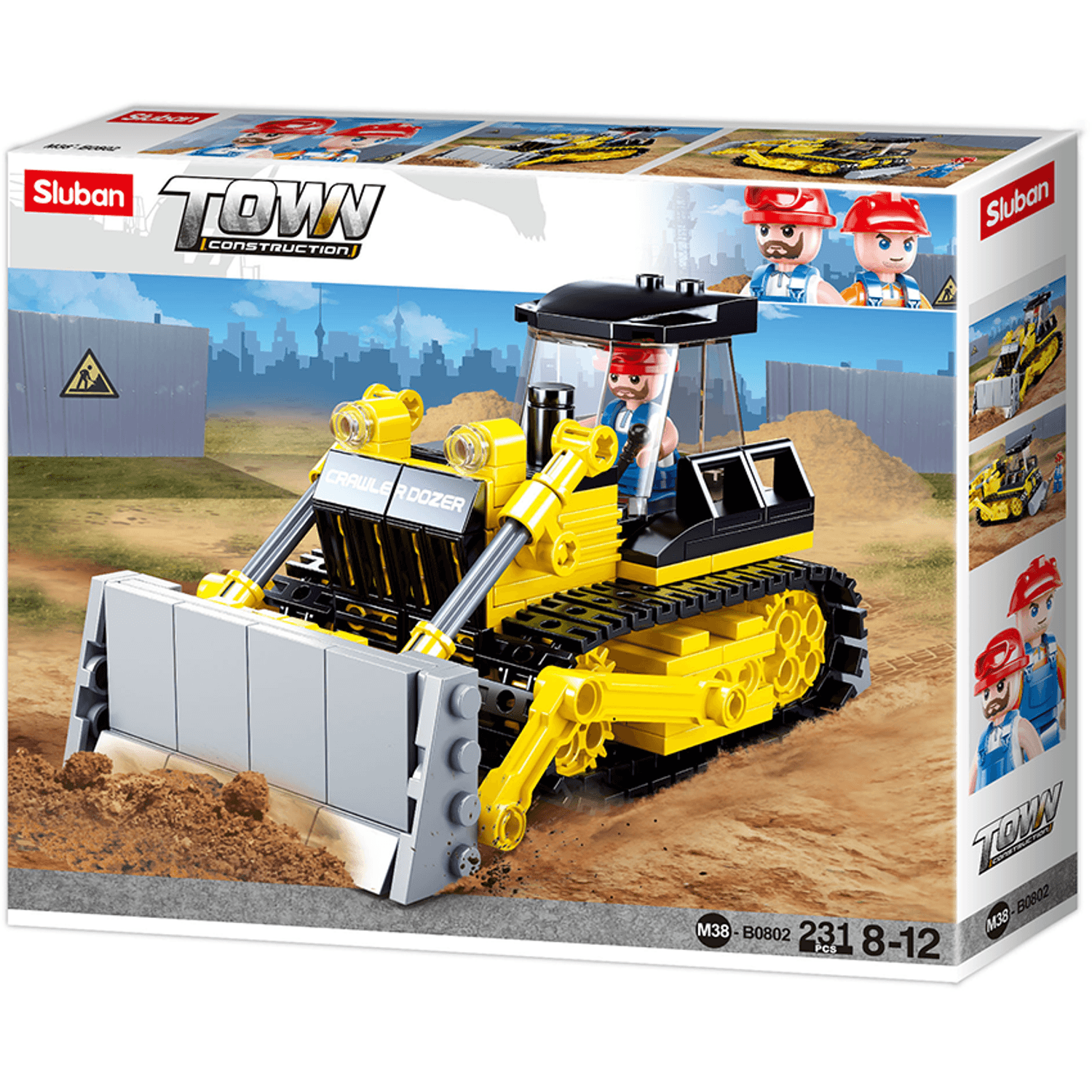 Set de constructie, Sluban, Buldozer 231 piese fotografia produsului View 2 L
