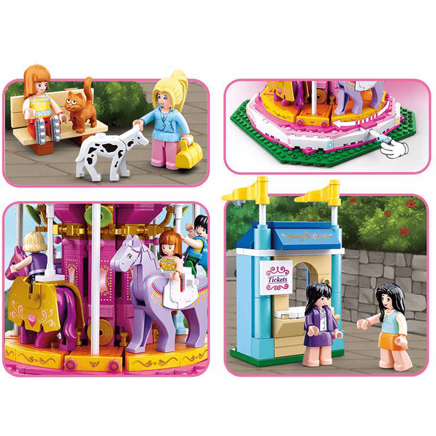Set de constructie, Sluban, Carrousel, 762 piese fotografia produsului View 3 L
