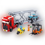 Set de constructie, Sluban, Camion transport masini, 542 piese fotografia produsului View 4 S