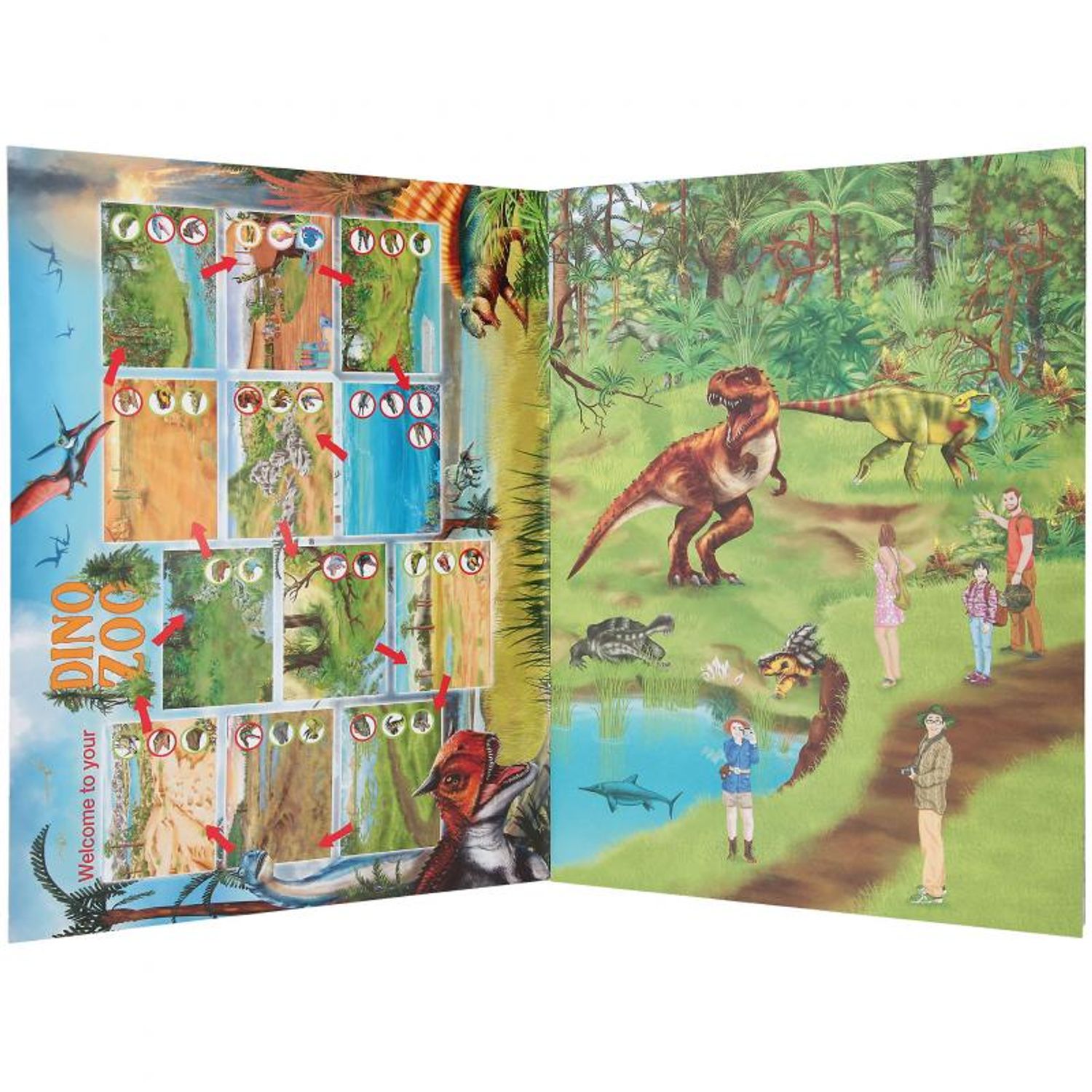 Carte Colorat Zoo Dino World fotografia produsului View 2 L