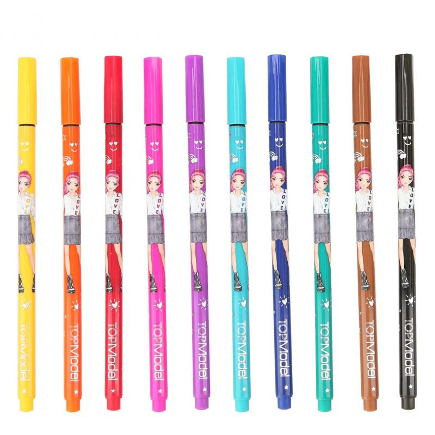 Fineliner Set 10 bucati Top Model fotografia produsului View 2 L