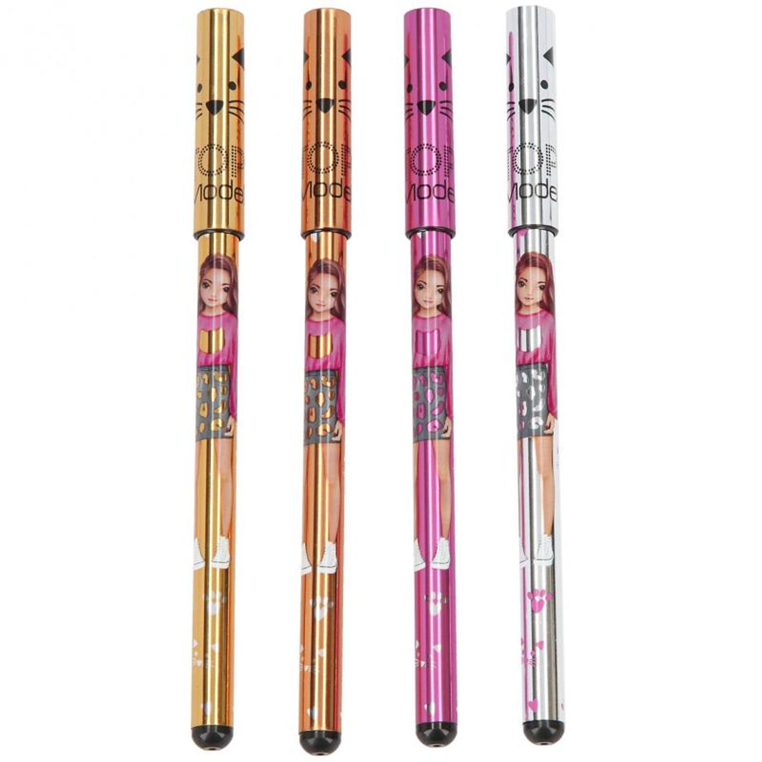 Metalic Pen Gel Set 4 bucati Top Model fotografia produsului