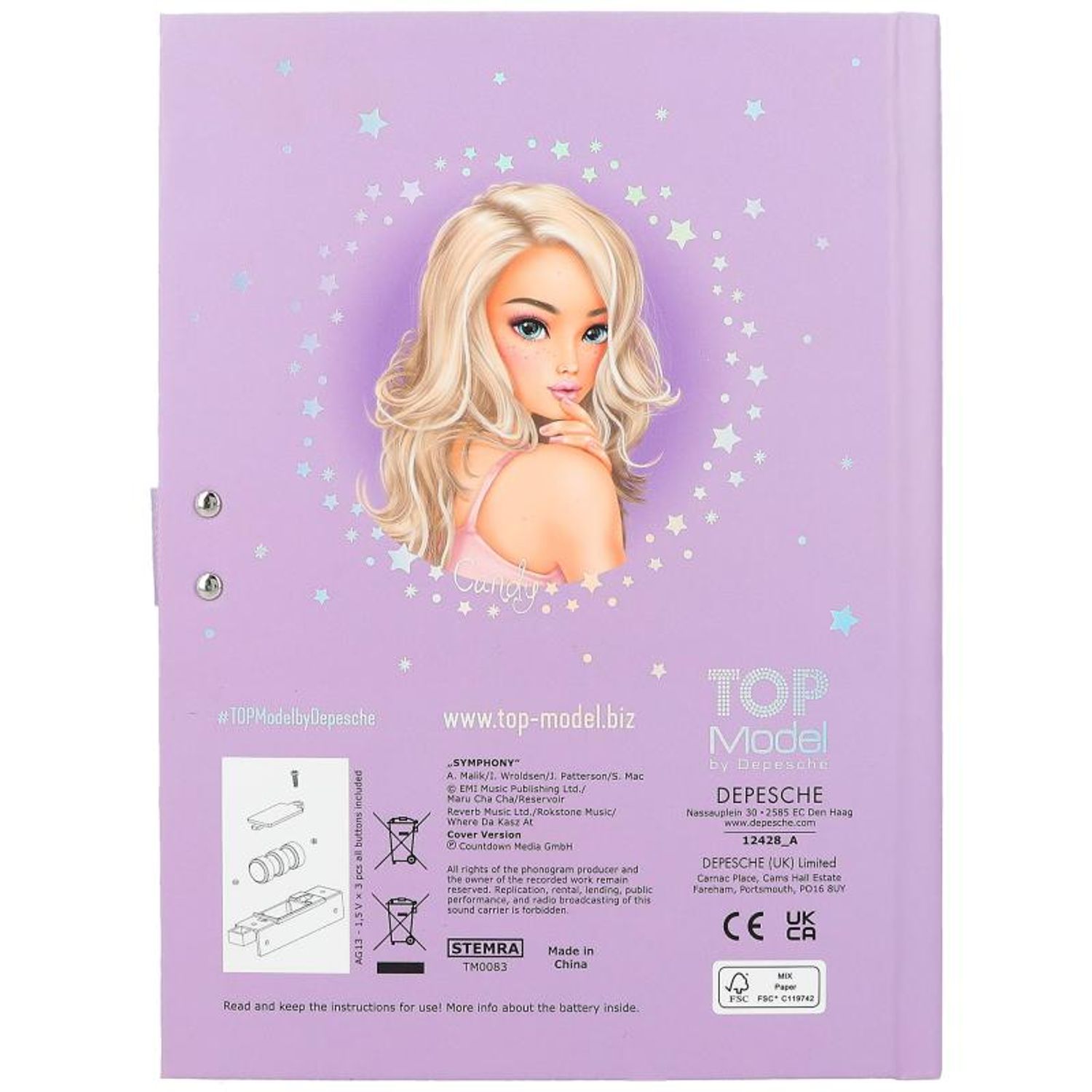 Jurnal Cod Ballet TOPModel fotografia produsului View 5 L