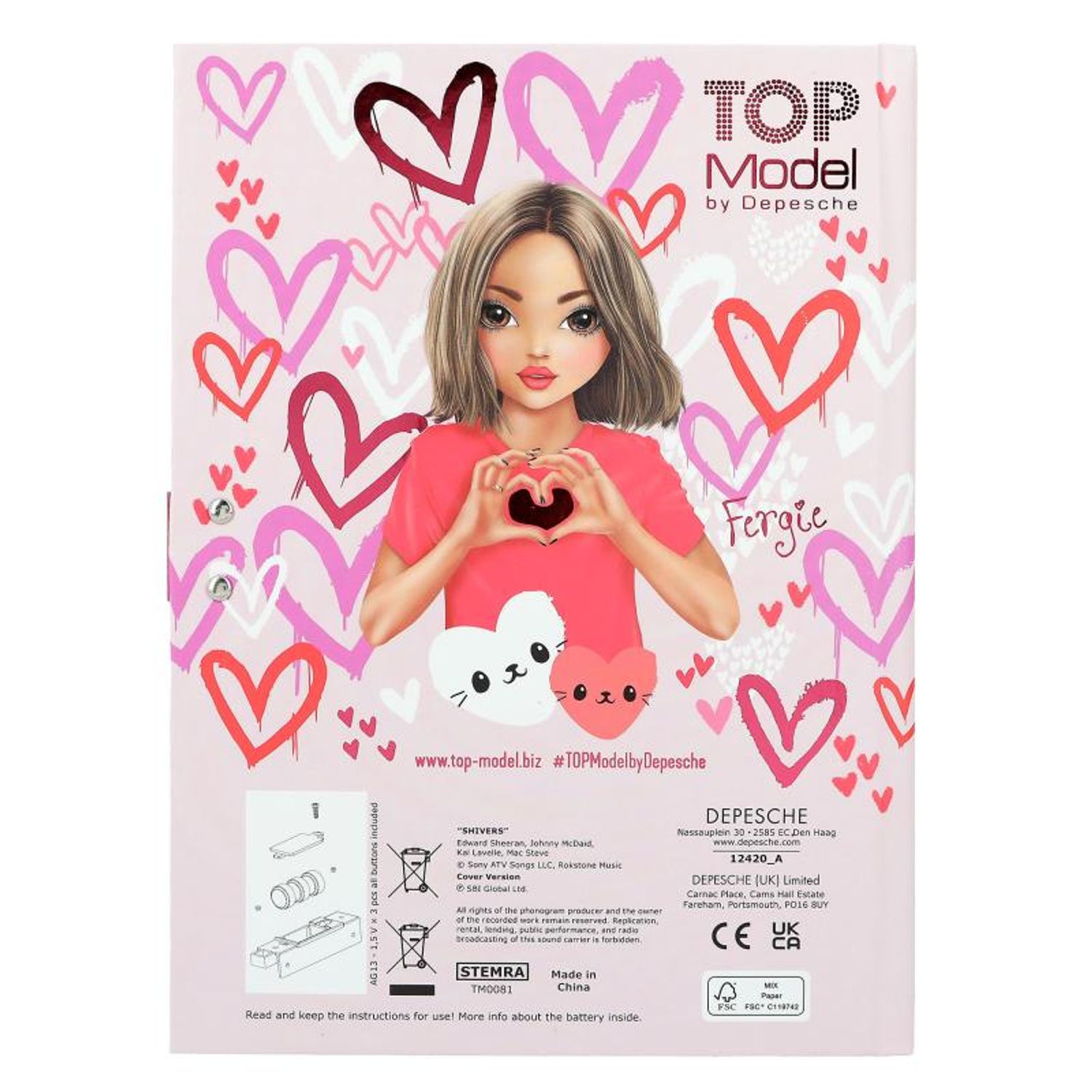 Jurnal Cod One Love TOPModel fotografia produsului View 4 L