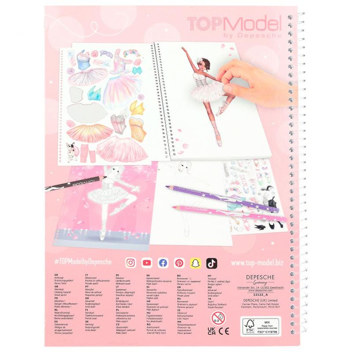Carte Colorat Ballet TOPModel fotografia produsului View 6 L