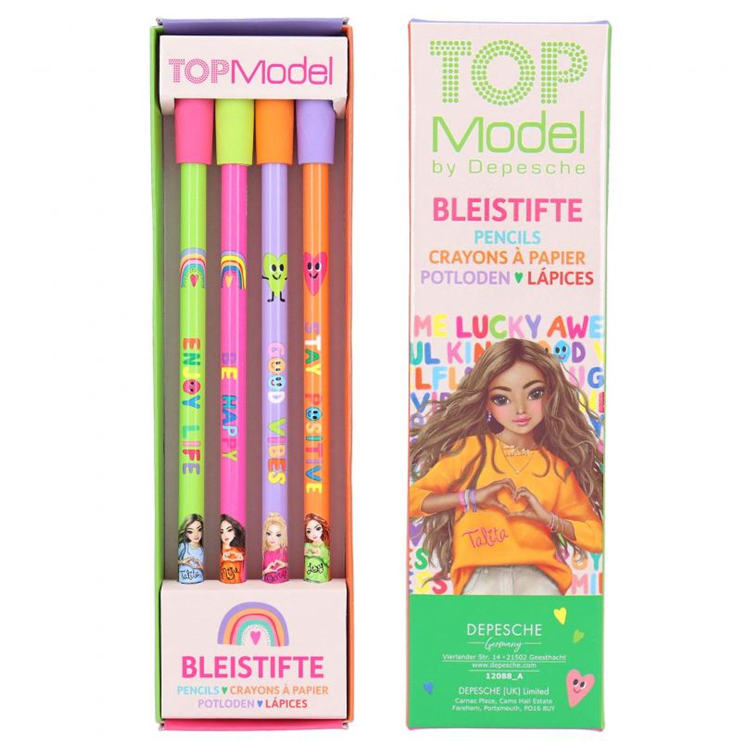 Set 4 creioane Selflove TOPModel fotografia produsului View 3 L