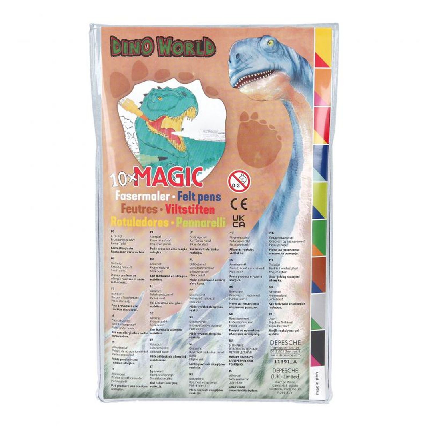 Magic Marker Set 9 bucati Dino World fotografia produsului View 3 L