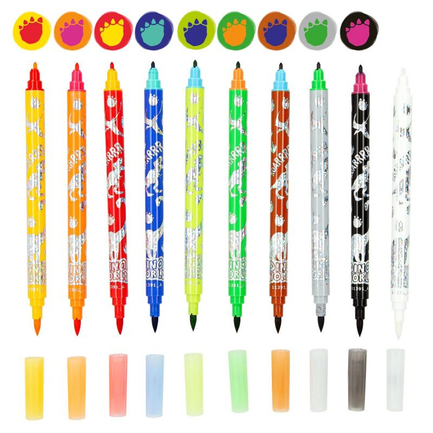 Magic Marker Set 9 bucati Dino World fotografia produsului View 2 L