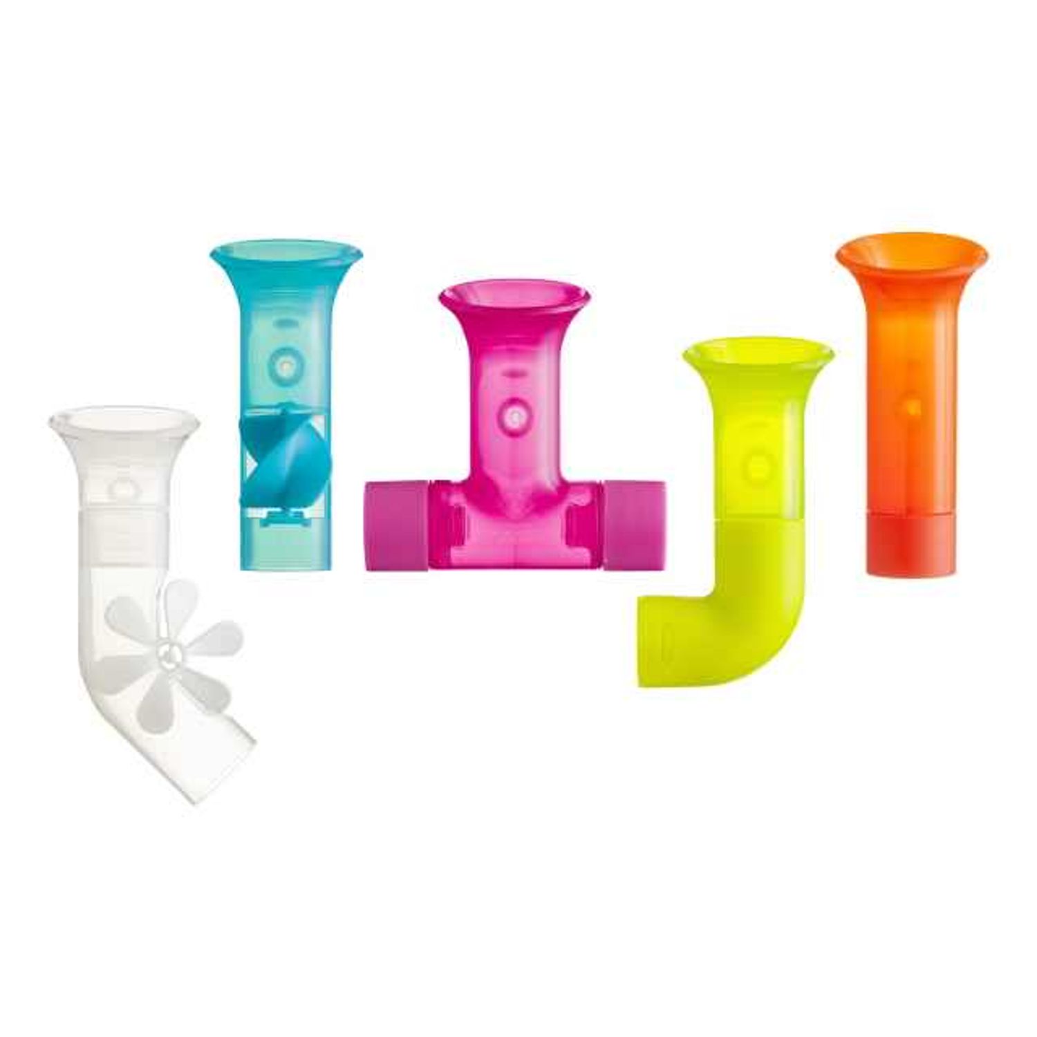 Set 5 jucarii de baie Pipes, Boon, Multicolor fotografia produsului