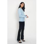 Pulover din casmir si mohair Assuili ASF938 bleu fotografia produsului View 3 S