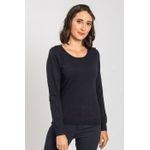 Pulover din casmir William de Faye WF921 bleumarin fotografia produsului