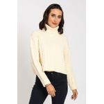 Pulover din casmir William de Faye WF957 crem fotografia produsului
