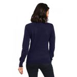 Pulover din casmir William de Faye WF893 bleumarin fotografia produsului View 2 S